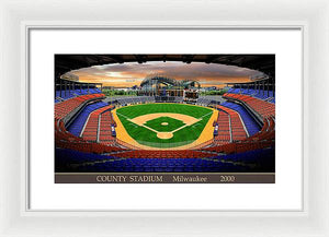 County Stadium 2000 - Framed Print