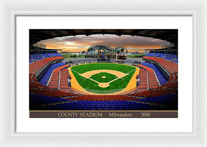 County Stadium 2000 - Framed Print