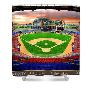 County Stadium 2000 - Shower Curtain