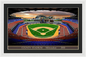 County Stadium 2000 - Framed Print