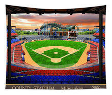 Load image into Gallery viewer, County Stadium 2000 - Tapestry
