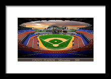 Load image into Gallery viewer, County Stadium 2000 - Framed Print
