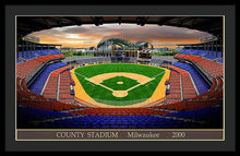 Load image into Gallery viewer, County Stadium 2000 - Framed Print
