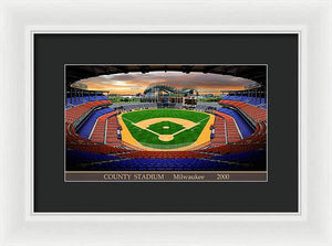 County Stadium 2000 - Framed Print