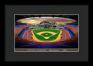 County Stadium 2000 - Framed Print