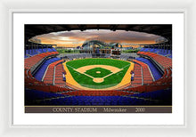 Load image into Gallery viewer, County Stadium 2000 - Framed Print
