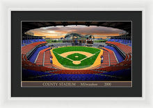 Load image into Gallery viewer, County Stadium 2000 - Framed Print
