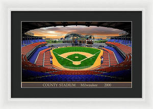 County Stadium 2000 - Framed Print