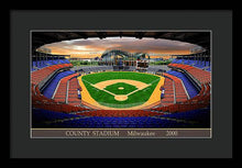 Load image into Gallery viewer, County Stadium 2000 - Framed Print
