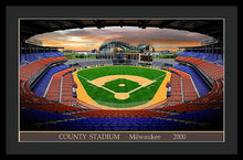 Load image into Gallery viewer, County Stadium 2000 - Framed Print
