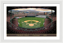 Load image into Gallery viewer, Crosley Field 1919 - Framed Print
