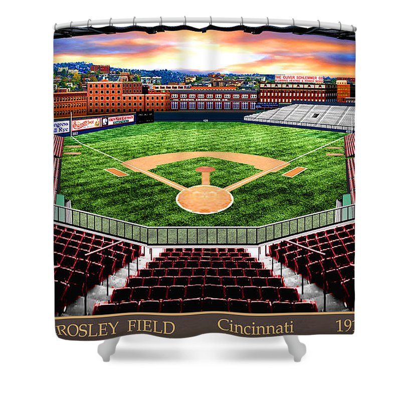 Crosley Field 1919 - Shower Curtain
