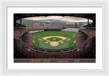 Load image into Gallery viewer, Crosley Field 1919 - Framed Print
