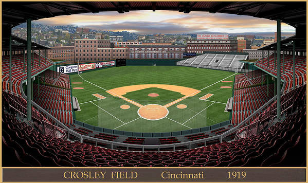 Crosley Field 1919 - Art Print