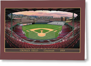 Crosley Field 1919 - Greeting Card