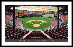 Crosley Field 1927 - Framed Print