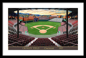 Crosley Field 1927 - Framed Print