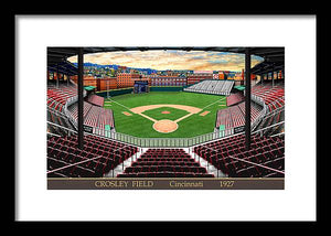 Crosley Field 1927 - Framed Print