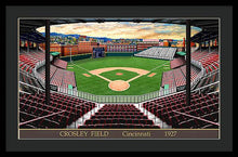 Load image into Gallery viewer, Crosley Field 1927 - Framed Print
