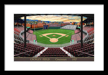 Load image into Gallery viewer, Crosley Field 1927 - Framed Print
