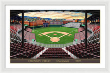 Load image into Gallery viewer, Crosley Field 1927 - Framed Print
