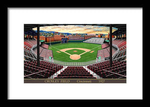 Crosley Field 1927 - Framed Print