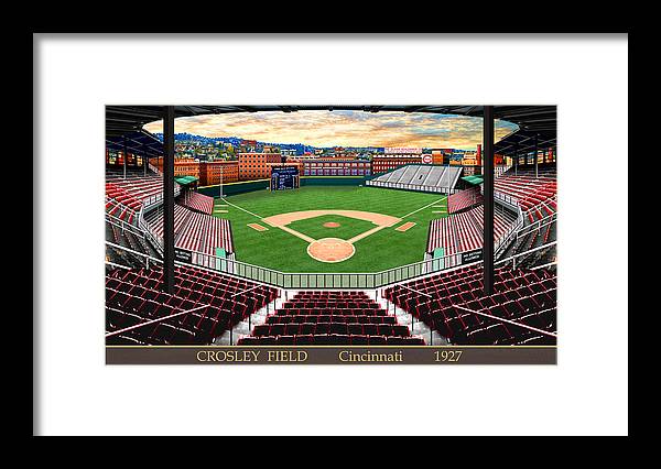 Crosley Field 1927 - Framed Print