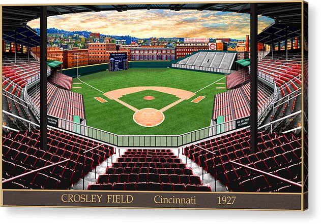 Crosley Field 1927 - Acrylic Print