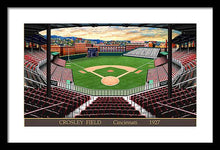 Load image into Gallery viewer, Crosley Field 1927 - Framed Print
