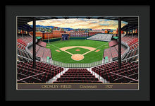 Load image into Gallery viewer, Crosley Field 1927 - Framed Print
