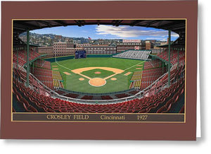 Crosley Field 1927 - Greeting Card