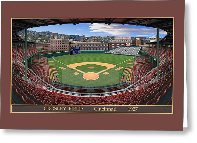 Crosley Field 1927 - Greeting Card