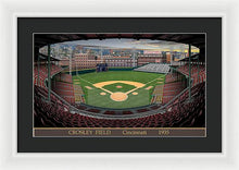 Load image into Gallery viewer, Crosley Field 1935 - Framed Print
