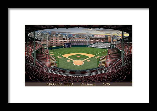 Crosley Field 1935 - Framed Print