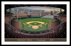 Crosley Field 1935 - Framed Print