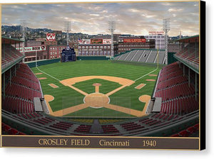 Crosley Field 1940 - Canvas Print