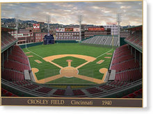 Load image into Gallery viewer, Crosley Field 1940 - Canvas Print
