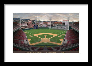 Crosley Field 1940 - Framed Print