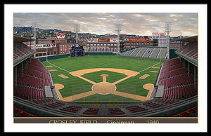 Crosley Field 1940 - Framed Print