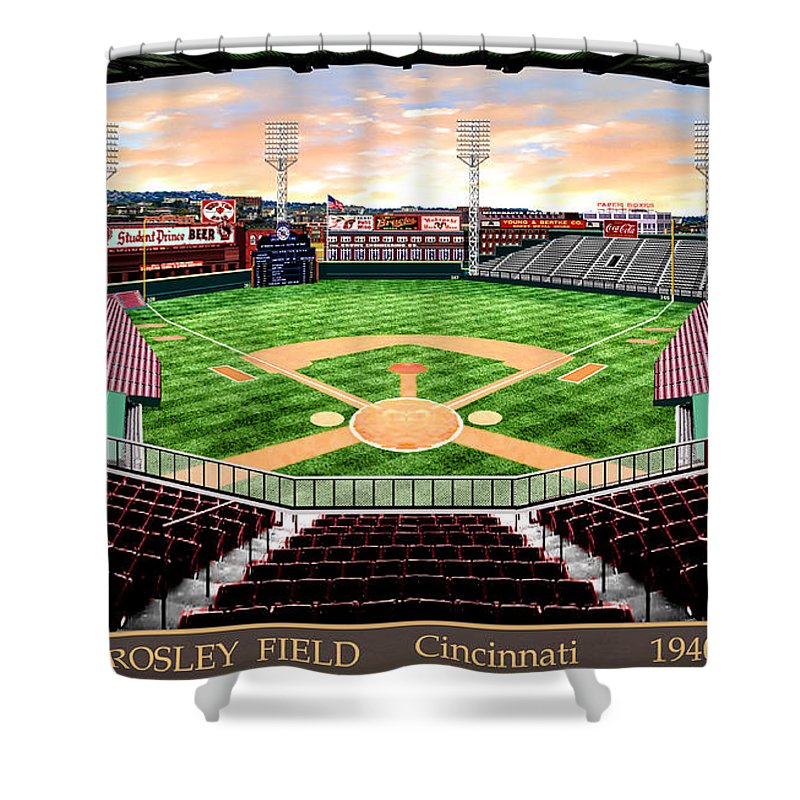 Crosley Field 1940 - Shower Curtain