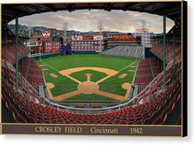 Load image into Gallery viewer, Crosley Field 1942 - Canvas Print
