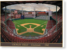 Load image into Gallery viewer, Crosley Field 1942 - Canvas Print
