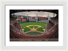 Load image into Gallery viewer, Crosley Field 1942 - Framed Print
