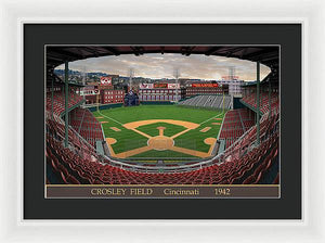 Crosley Field 1942 - Framed Print