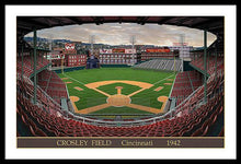 Load image into Gallery viewer, Crosley Field 1942 - Framed Print
