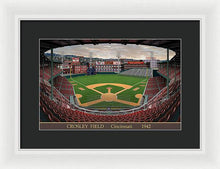 Load image into Gallery viewer, Crosley Field 1942 - Framed Print
