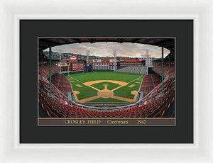 Crosley Field 1942 - Framed Print