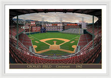 Load image into Gallery viewer, Crosley Field 1942 - Framed Print
