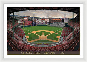 Crosley Field 1942 - Framed Print