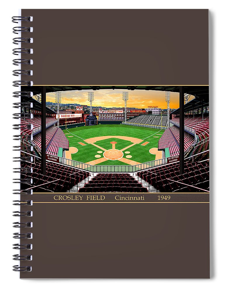 Crosley Field 1949 - Spiral Notebook
